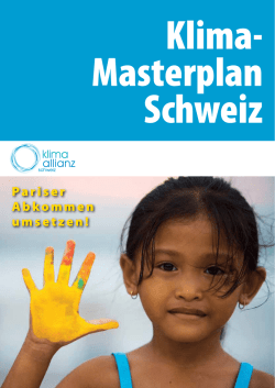 Masterplan Klima-Allianz Schweiz