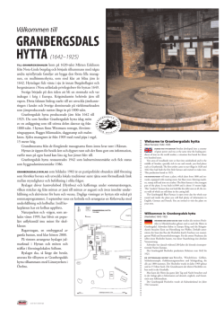 granbergsdals hytta(1642&ndash;1925)