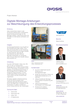 Digitale Montage-Anleitungen zur Beschleunigung des