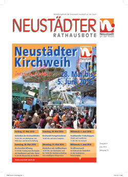 Rathausbote - Juni 2016 - Stadt Neustadt an der Aisch