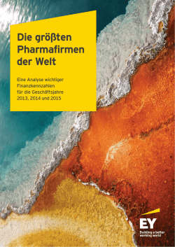 Die größten Pharmafirmen der Welt