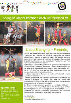 Liebe Shangilia - Freunde, - Mallinckrodt Gymnasium Dortmund