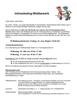 Inlineskating-Wettbewerb - Speedskate