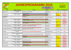 jahresprogramm 2016 - Die Jugendfeuerwehr Bezirk Hinwil und