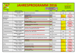 jahresprogramm 2016 - Die Jugendfeuerwehr Bezirk Hinwil und