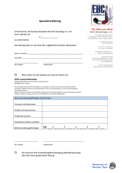 Allgemein - EHC Straubing