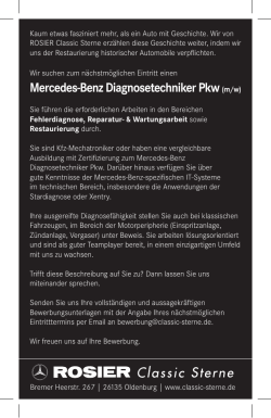 Mercedes-Benz Diagnosetechniker Pkw (m/w)