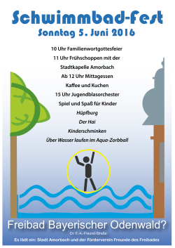 Schwimmbadfest - Freibad Amorbach