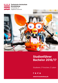 Studienführer Bachelor 2016/17