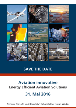 Konferenz - EEAS - Energy Efficient Aviation Solutions