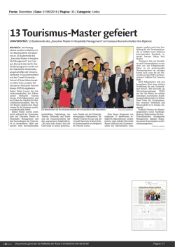 Rassegna stampa - Science South Tyrol
