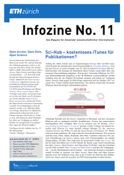 Infozine No.11 - Informationszentrum Chemie Biologie Pharmazie