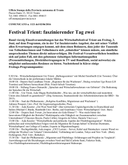 Festival Trient: faszinierender Tag zwei