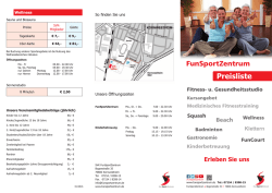 Preisliste - FunSportZentrum