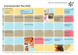 Eventkalender Mai 2016