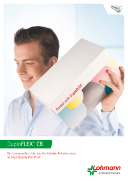 DuploFLEX&reg; CB - Optimieren Sie Ihren Prozess