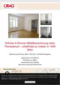 Exposé - ÖRAG Immobilien