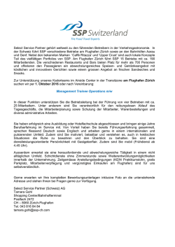 Inserat Management Trainee Gate