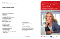 Aktionstag zum beruflichen Wiedereinstieg am 29.06.2016