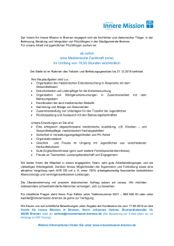Interne Stellenausschreibung