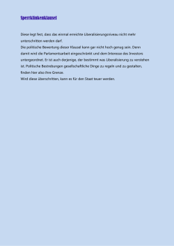 Sperrklinkenklausel - ttip-info