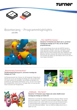 Boomerang – Programmhighlights