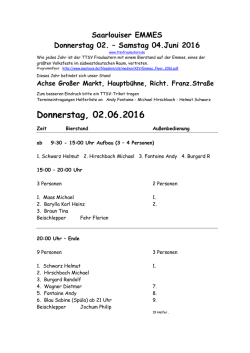 Helferliste Emmes 2016 - TTSV Saarlouis