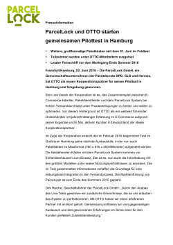 ParcelLock und OTTO starten gemeinsamen Pilottest in Hamburg
