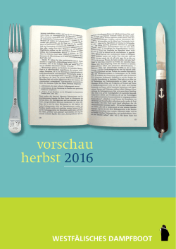 Vorschau 2 / 2016 - Verlag Westfälisches Dampfboot
