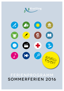 Kraillinger Ferienprogramm 2016