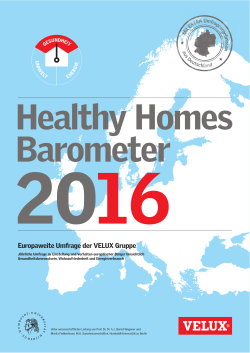 „Healthy Homes“-Barometers.