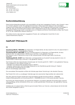 Konformitätserklärung HabiPLAST-TP40-black-FE