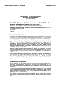 Drucksachen allgemein - Niedersächsischer Landtag