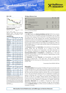 Tageskommentar Global - Raiffeisenbank am Bodensee