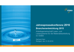 Jahrespressekonferenz 2016