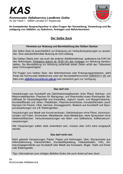 Gelber Sack - Landkreis Gotha