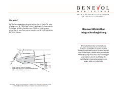 Info-Broschüre über Benevol