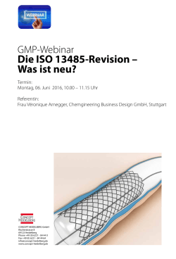 Die ISO 13485-Revision – Was ist neu? - GMP