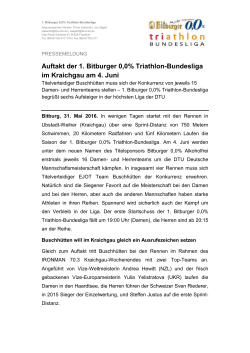 Pressebericht der DTU (Deutsche Triathlon-Union