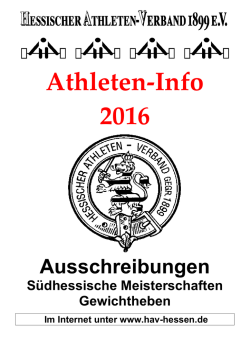 HAV-Bezirk Sued Ausschreibungen 2016