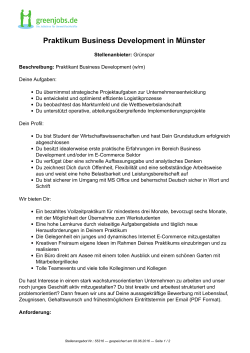 Dieses Stellenangebot als PDF speichern