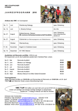 Jahresprogramm 2015