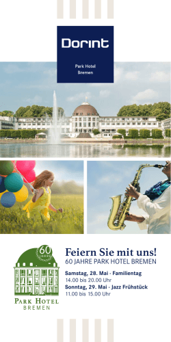 Flyer - Dorint · Park Hotel · Bremen