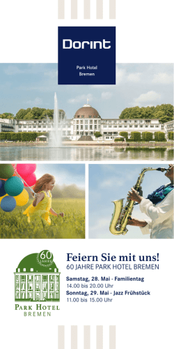 Flyer - Dorint · Park Hotel · Bremen