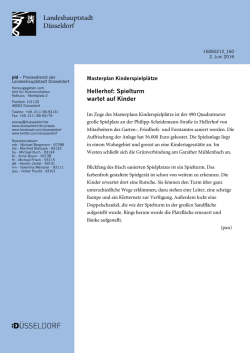 Hellerhof: Spielturm wartet auf Kinder