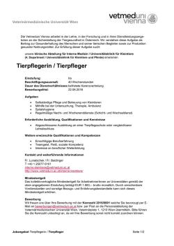 Interne Medizin Kleintiere - Veterin&auml;rmedizinische Universit&auml;t Wien