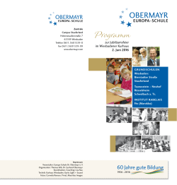 Programm - 60 Jahre Obermayr