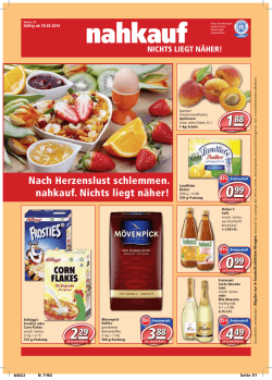 Nach Herzenslust schlemmen. nahkauf. Nichts liegt näher!