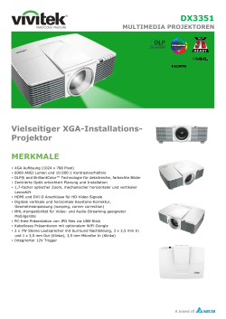 DX3351 Vielseitiger XGAInstallations Projektor