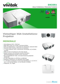 DX3351 Vielseitiger XGAInstallations Projektor